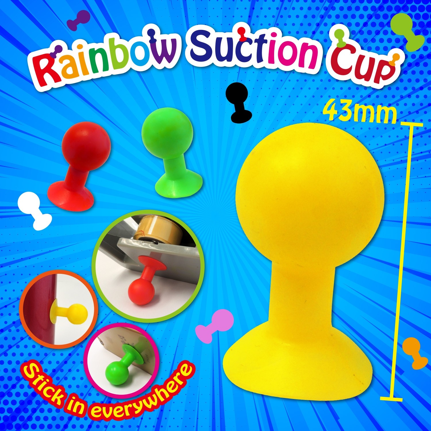 Rainbow Suction Cup