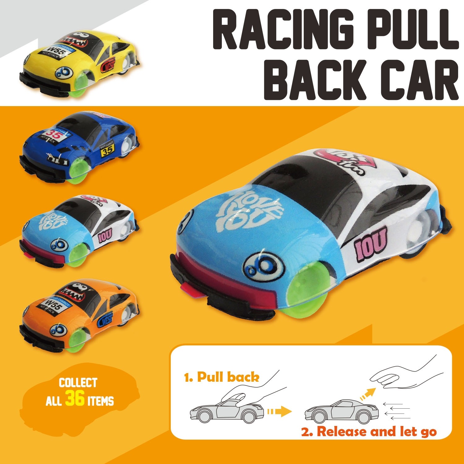 Racing Pall Back Car