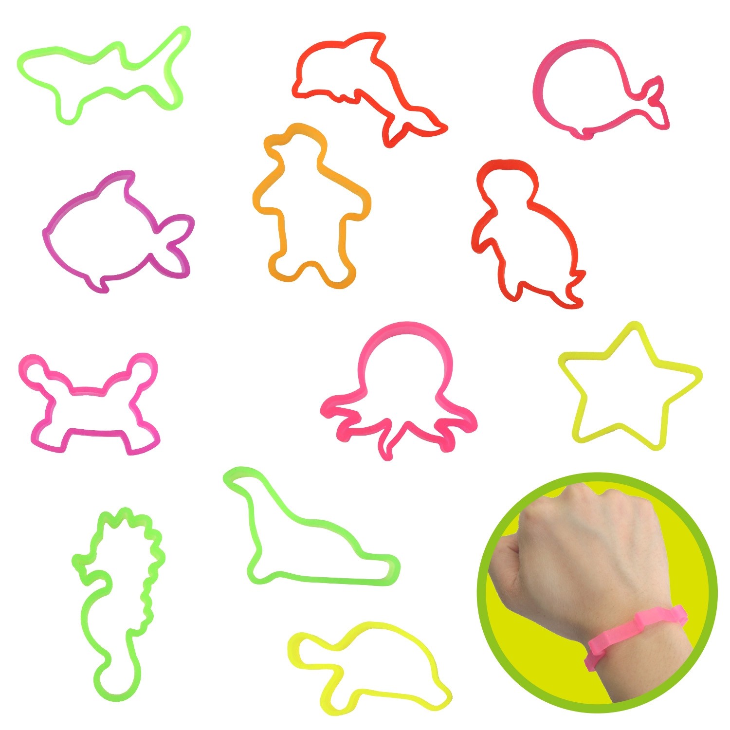 Sea Animal Shape Rubber band - Products - Forever Shiny Limited, specialize  in small & vending toys