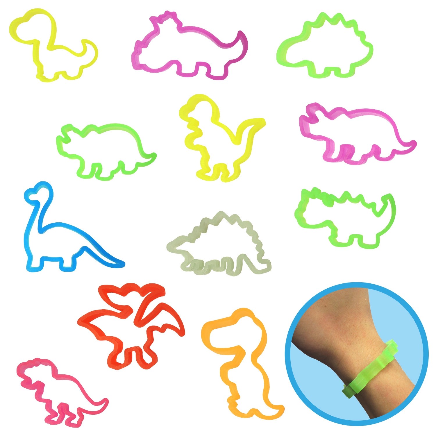 Dinosaur Shape Rubber band 