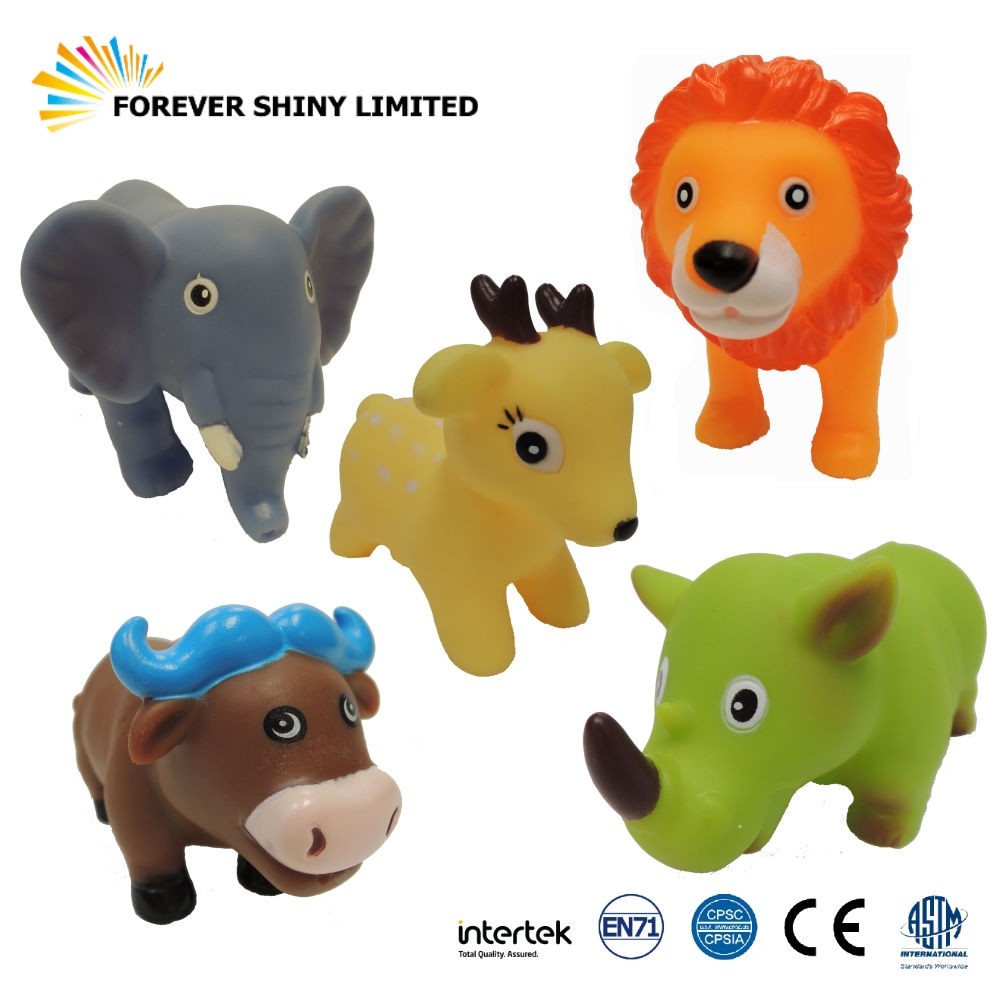 8.7cm Wild Animal Vinyl Bathing Toy (1)