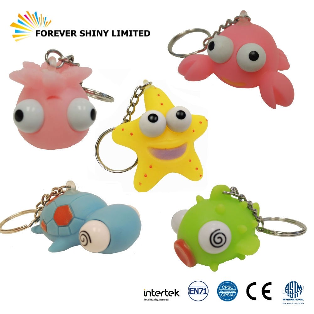 Eye Popper Sea Aninal with keychain