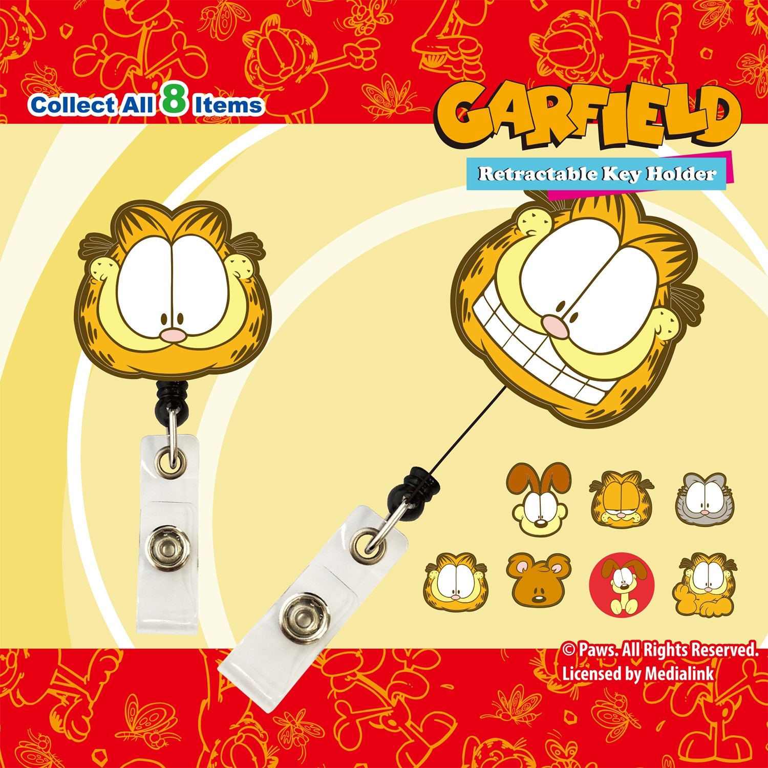 Garfield Retractable Key Holder
