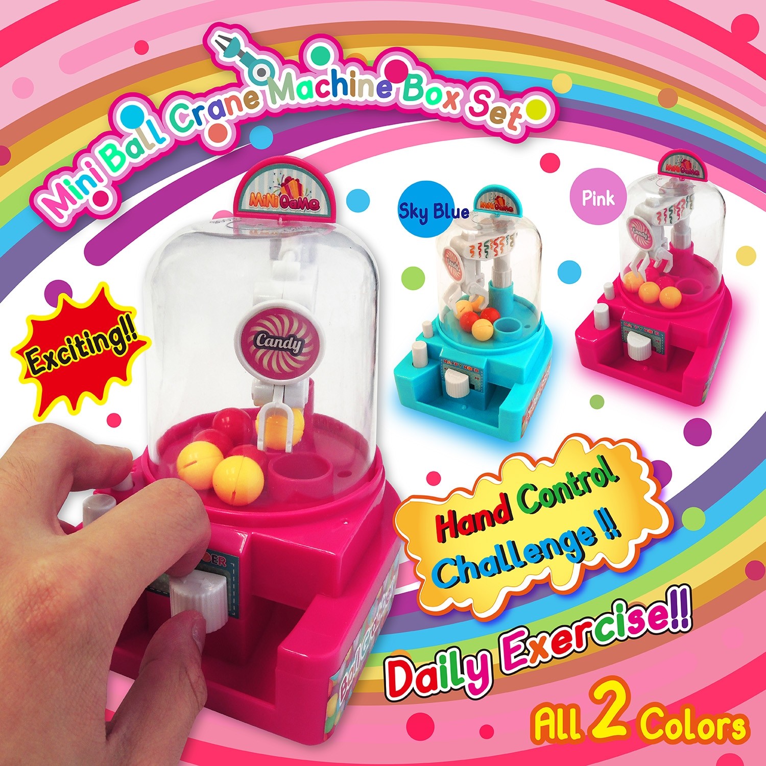 Mini Ball Crane Machine Box Set