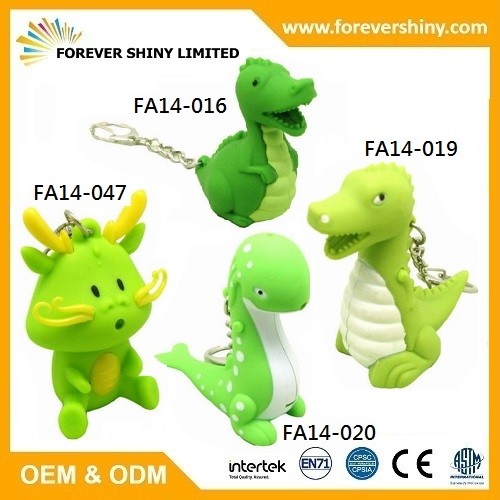 Dragon and Dinosaur Keychain