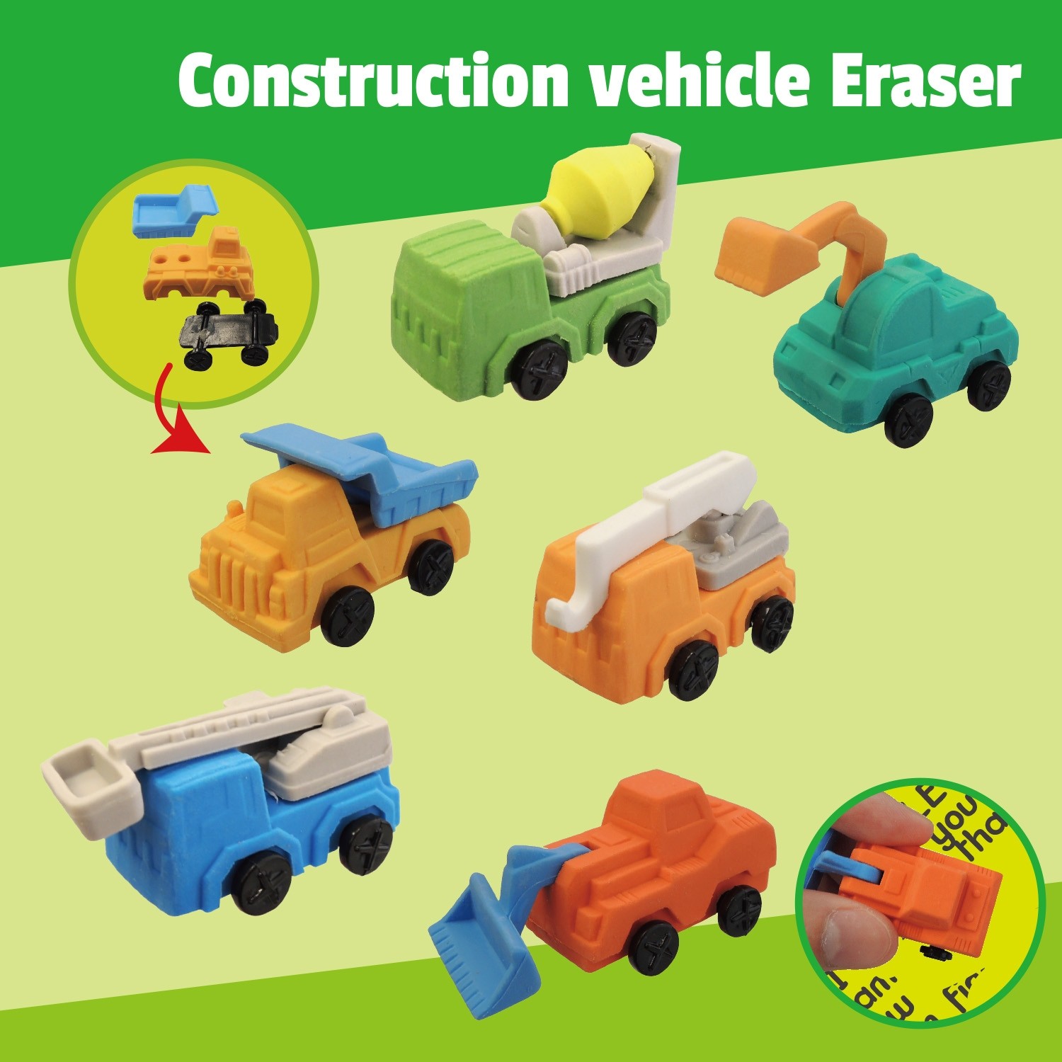 Construction Vehicle Eraser