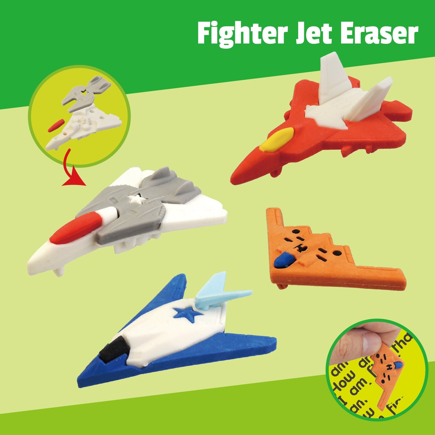 Fighter Jet Eraser