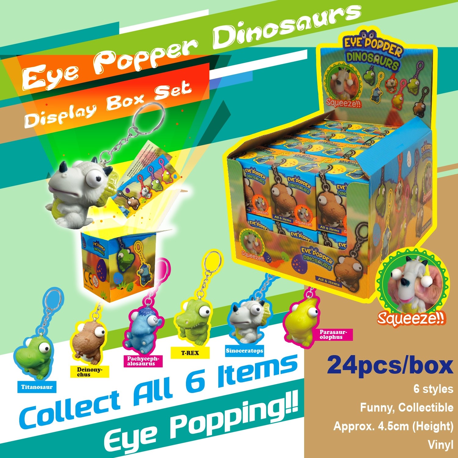 Eye Popper Dinosaurs Display Box