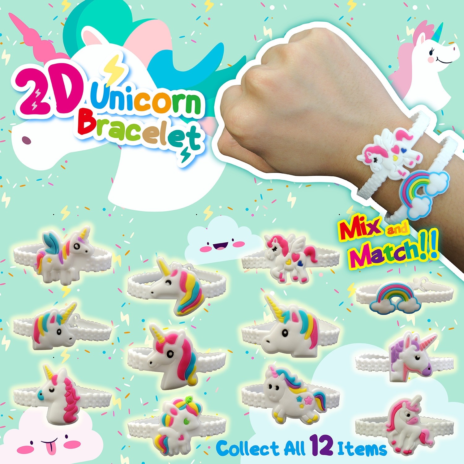 2D Unicorn Bracelet - Girl's Toys - Products - Forever Shiny Limited ...