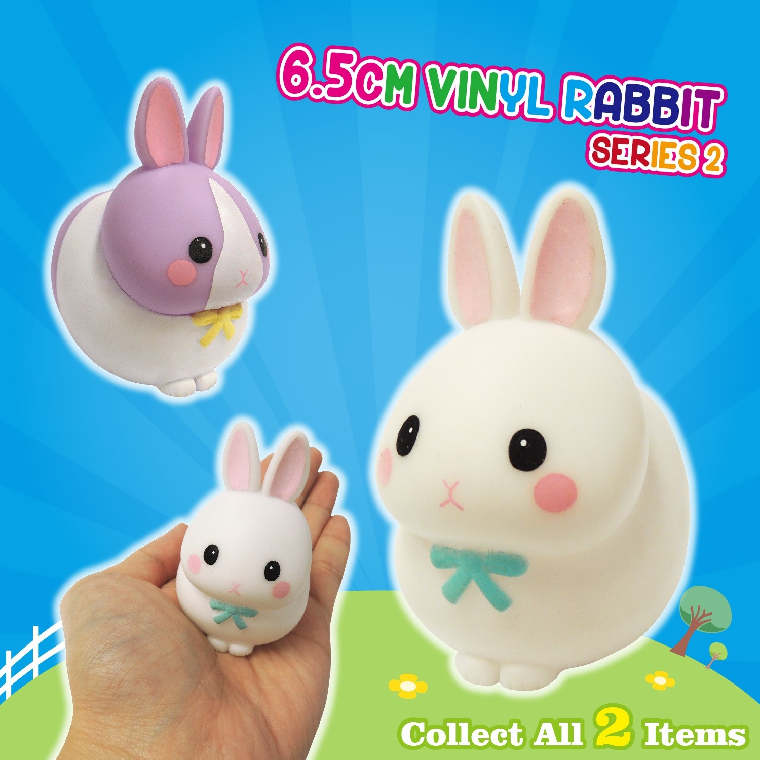 6.5cm Vinyl Rabbit - Series 2