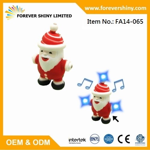 FA14-065 Santa Claus keychain with roar & LED