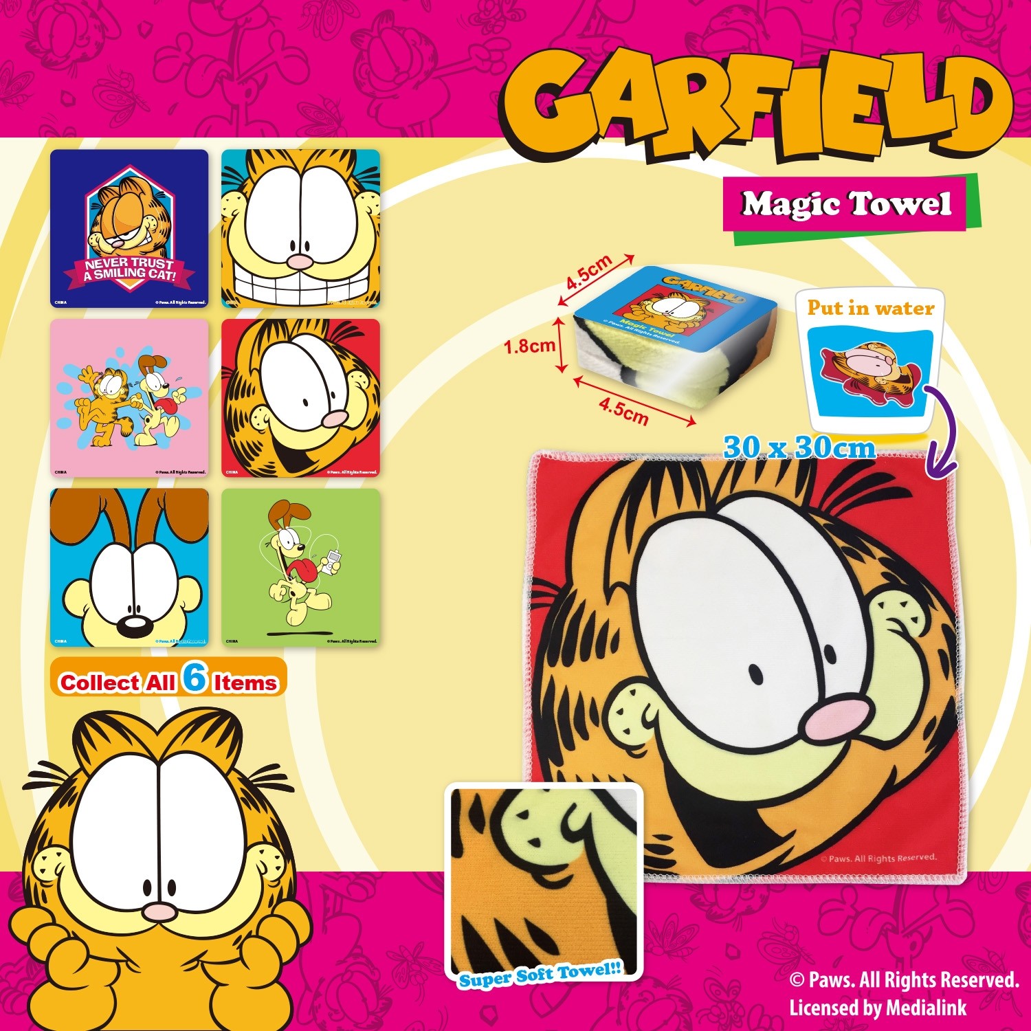 Garfield Magic Towel