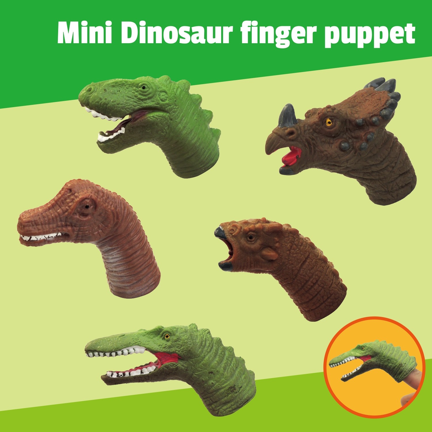Mini Dinosaur Finger Puppet
