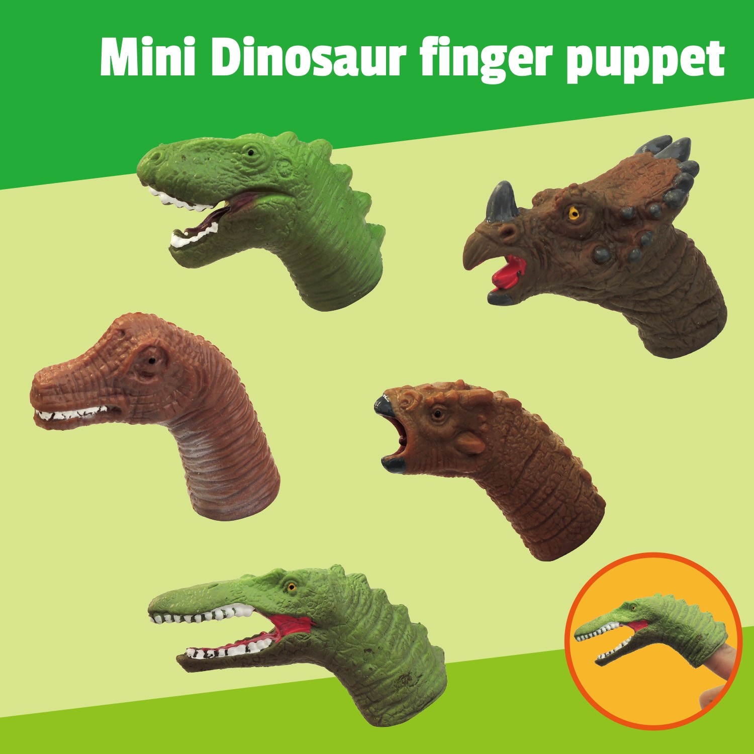 Mini Dinosaur Finger Puppet - Sticky & Stretch Toys - Products - Forever  Shiny Limited, specialize in small & vending toys