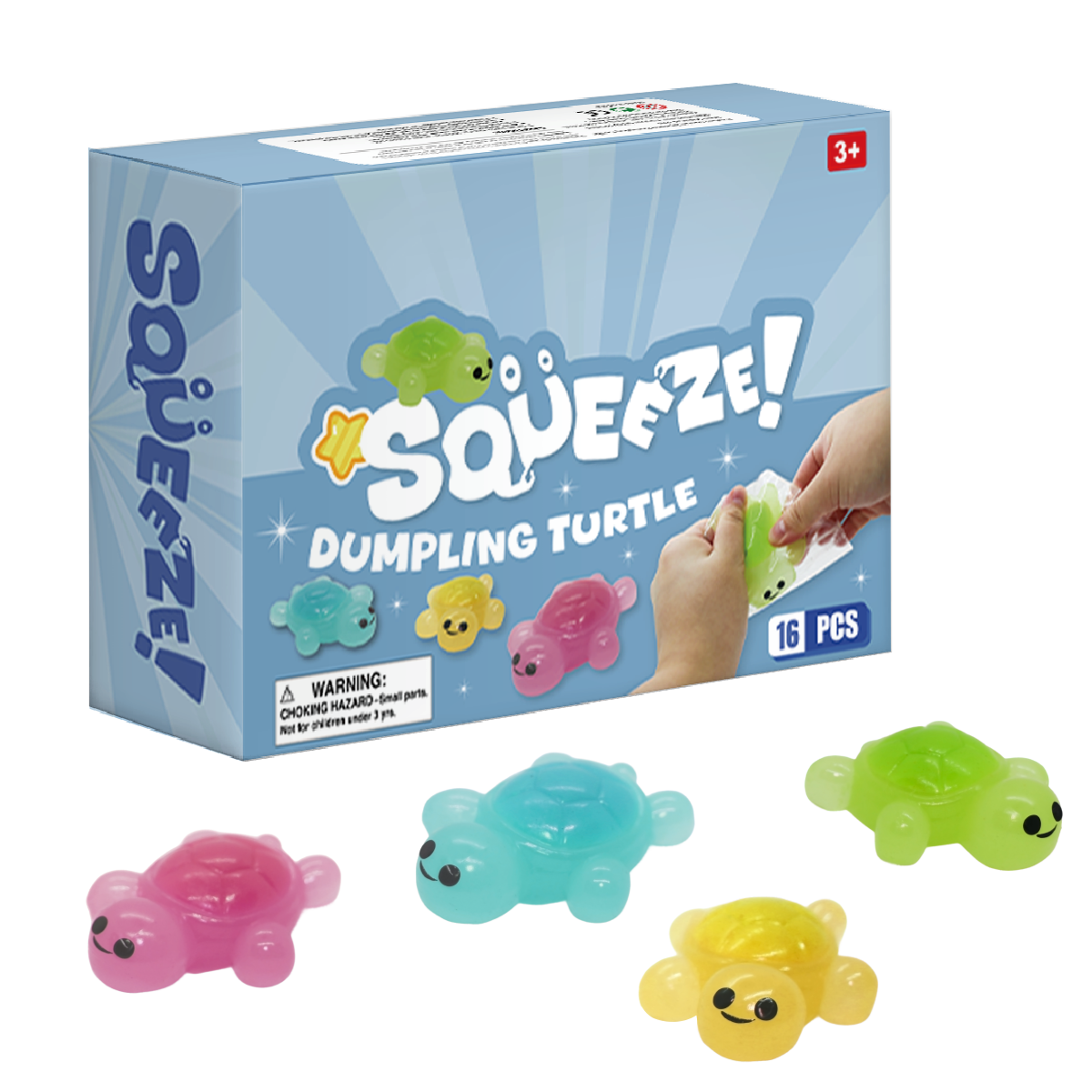 Squeeze Dumpling Turtle with Display Box