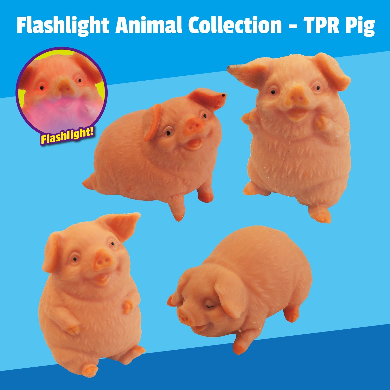 "Flashlight Animal Collection" TPR Pig