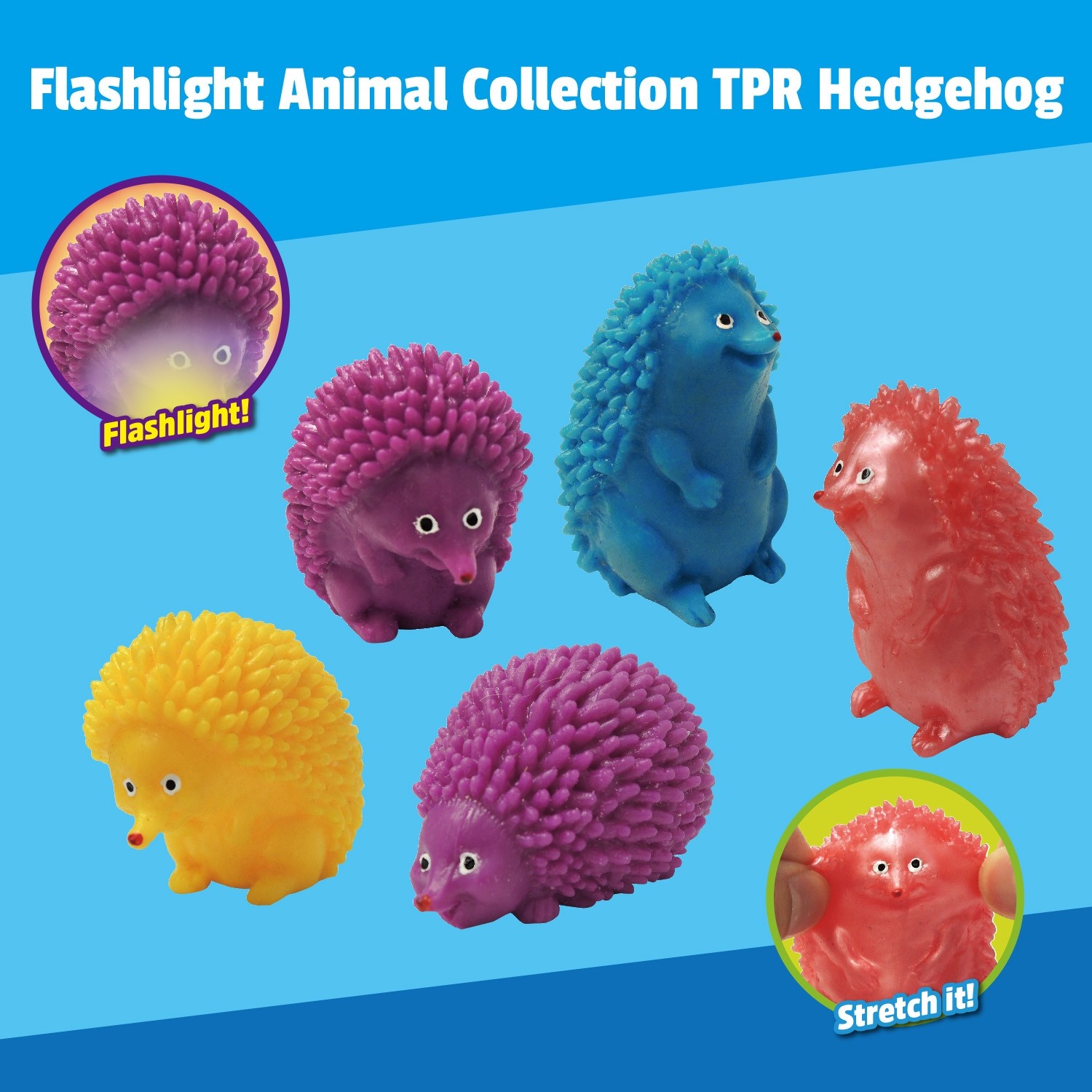 "Flashlight Animal Collection" TPR Hedgehog