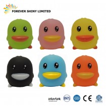 4.9cm 6 color Vinyl Duck Bathing Toy