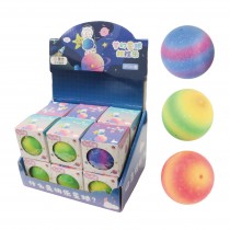 6cm Low Resistance Squishy Stress Reliever Ball with Star Printing with Box