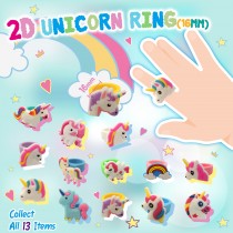 2D Unicorn Ring(16mm)