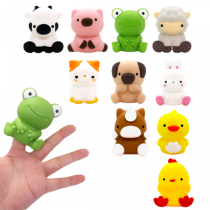 Vinyl Animal Friends Finger Puppet