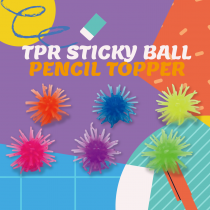 TPR Sticky Ball Pencil Topper