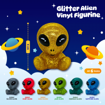 Glitter Alien Figurine Vinyl (6cm)